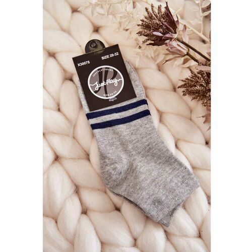 Kesi Youth Cotton Ankle Socks Grey Cene