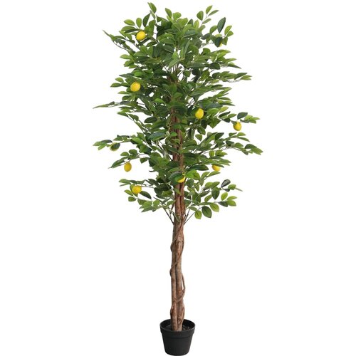  Umjetno stablo limuna s 3 debla zeleno 180 cm PP Cijene