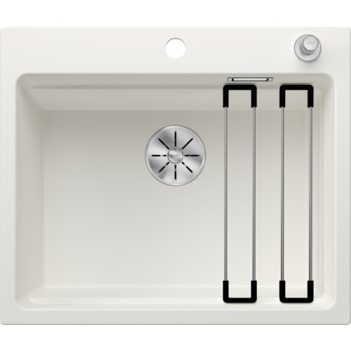 Blanco sudoper ETAGON 6 InFino SILGRANIT pribor inox nosači, s dalj. upr. - GLEČER BIJELA Cijene