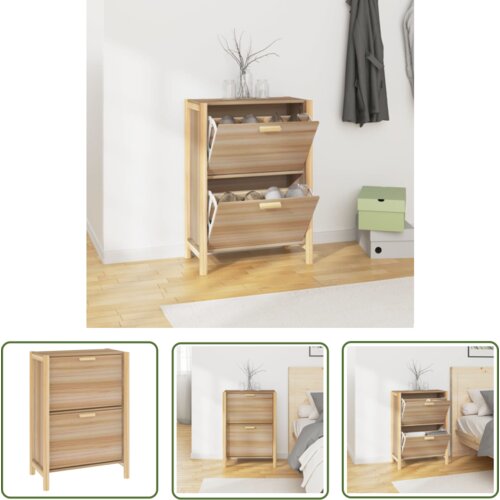 The Living Store Omarica za čevlje 57,5x33x80 cm inženirski les - Omarica Za Čevlje, (21744606) Cene