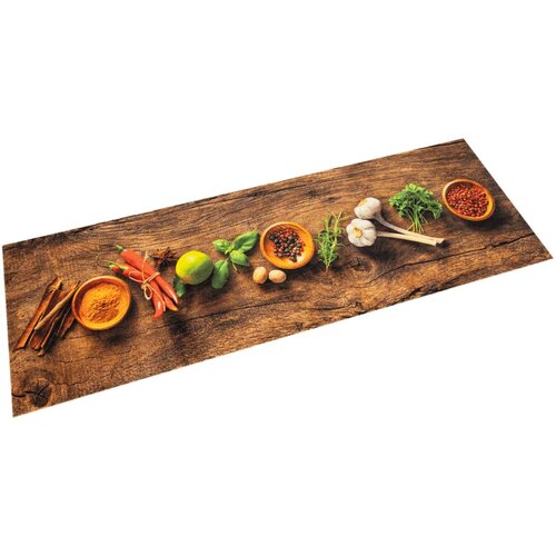 vidaXL Kuhinjska preproga pralna začimbe 45x150 cm žamet Cene