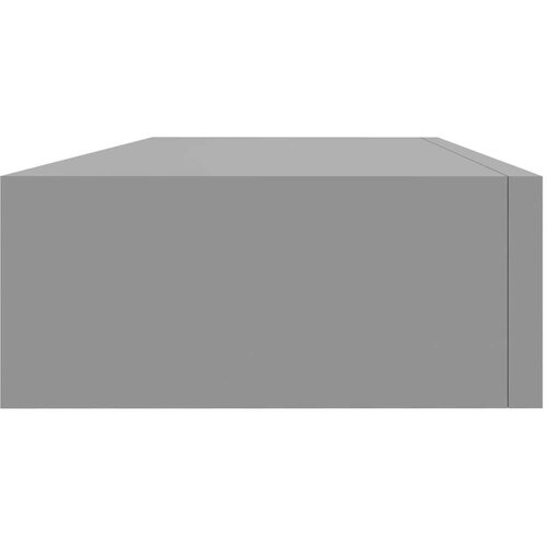  Polica s ladicom siva 60 x 23 5 x 10 cm MDF Slike