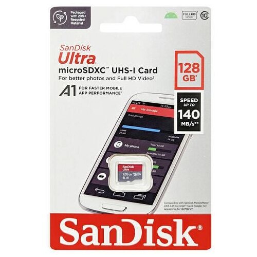 San Disk MicroSDXC UHS-I 140MB/s 128GB memorijska kartica Cijene