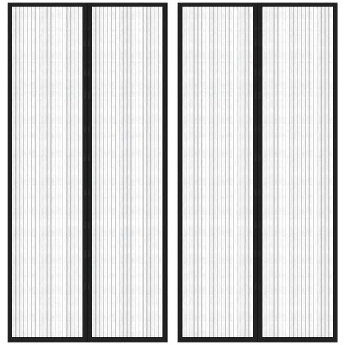  Zastori protiv insekata 2 kom s magnetima 220 x 110 cm crni Cijene