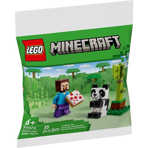 Lego MINECRAFT 30672 Steve and Baby Panda Slike