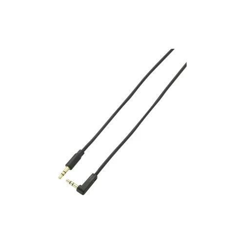 SpeaKa Professional JACK audio priključni kabel [1x JACK utikač 3.5 mm - 1x JACK utikač 3.5 mm] 1 m crn pozlaćene utične spojnic