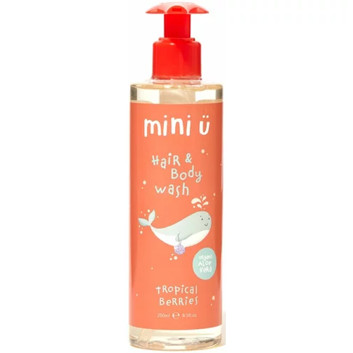 Mini-U Hair & Body Wash Tropical Berries šampon in gel za prhanje za otroke 250 ml