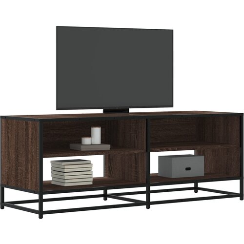 TV ormarić boja hrasta 120,5x40x46 cm konstruirano drvo i metal Cene
