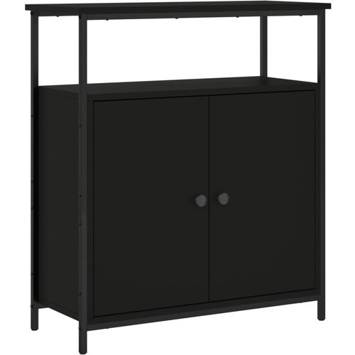 Maison Chic Komoda - Predalnik črna 70x30x80 cm inženirski les, (21715751) Slike