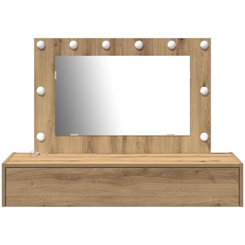  Toaletni stol Smeđa 100 x 40 x 70 cm Konstruirano drvo Slike