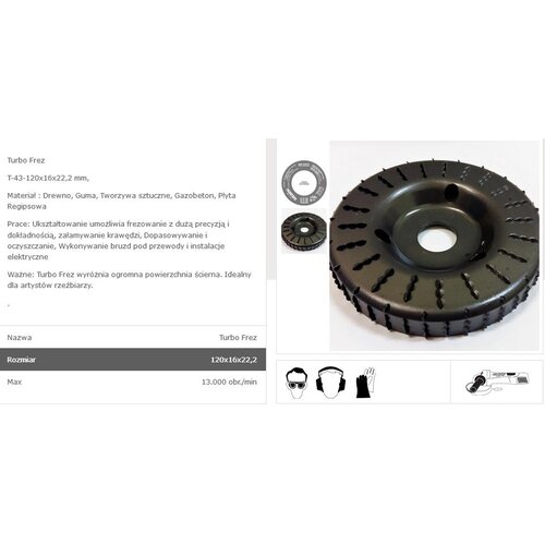 TARPOL tarnikowy cutter 120/18 mm T-43, (21101468) Slike