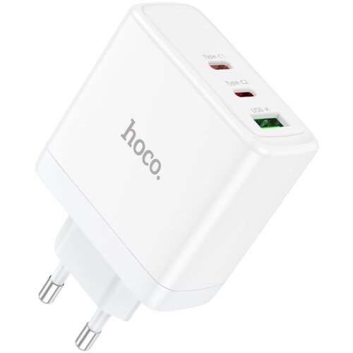 hoco. polnilec adapter N30 GuN QC PD 65W vhod 1x USB A in 2x Type C za Samsung - bel Cene