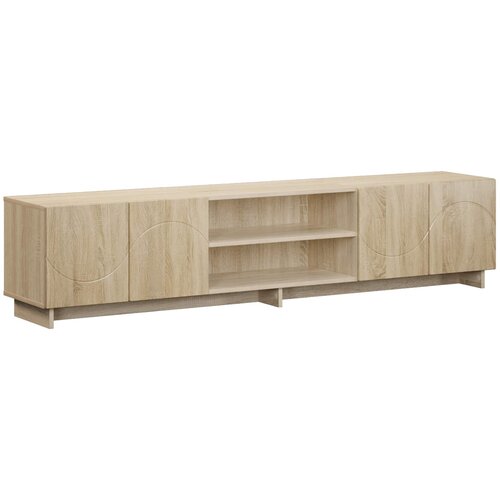  TV stalak 180 x 34,5 x 40 cm Hrast sonoma Konstruirano drvo Slike