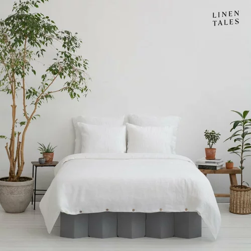 Linen Tales Bela posteljnina za zakonsko posteljo iz konopljinih vlaken 200x220 cm – Linen Tales