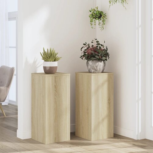  Stalci za biljke 2 kom 30 x 30 x 70 cm konstruirano drvo Slike