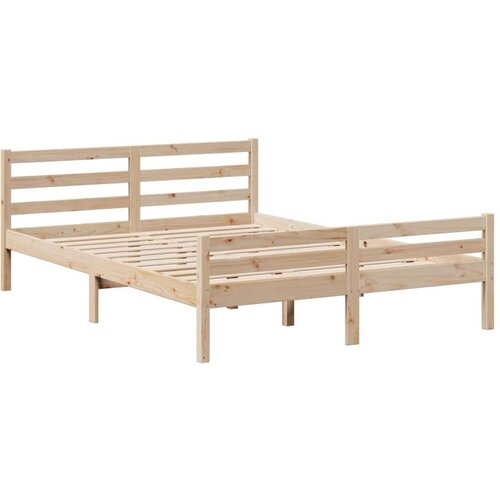 vidaXL Krevet s regalom za knjige bez madraca 140x190 cm od borovine Cene