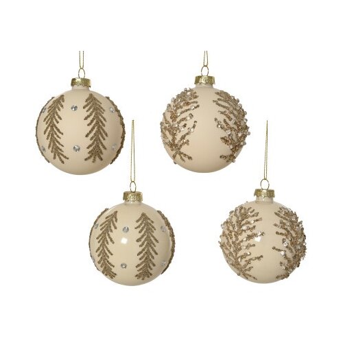 DEKOR DOM dekoracija - hanging bauble glass 8cm 071815 - champagne - kmg ( 045649 ) Slike