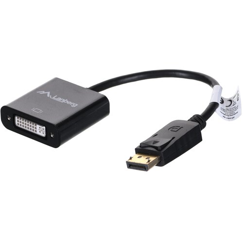 Lanberg AD-0007-BK video cable adapter 0.1 m DisplayPort DVI-D Black Cijene