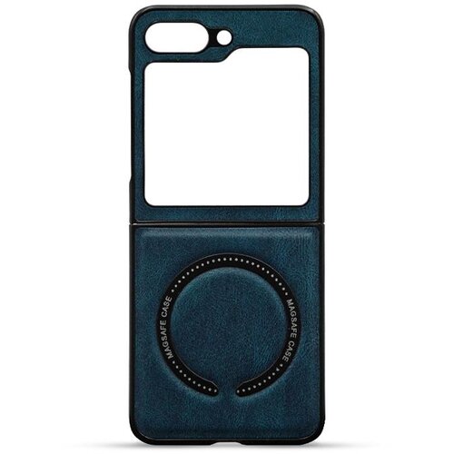  Maska za telefon MAGSAFE LEATHER CASE za Samsung Z FLIP 5, Plava Cene
