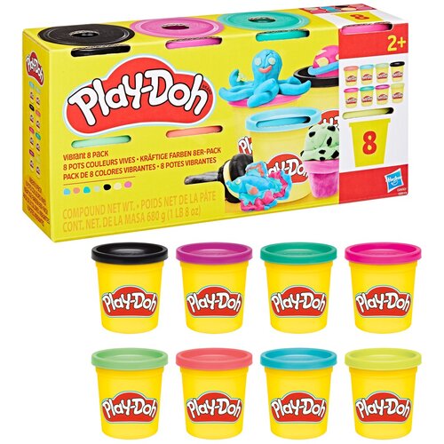 PLAY-DOH set 8 barvitih lončkov ast Slike