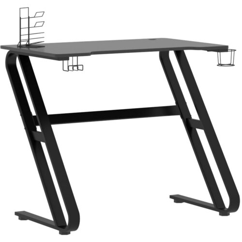 Maison Chic gaming miza - računalniška miza z nogami ZZ-oblike črna 90x60x75 cm, (21785256) Cene