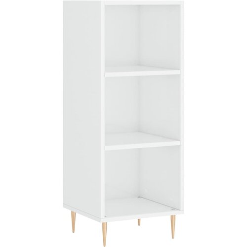 Maison Chic Komoda - Predalnik visok sijaj bela 34,5x32,5x90 cm inženirski les, (21721904) Slike