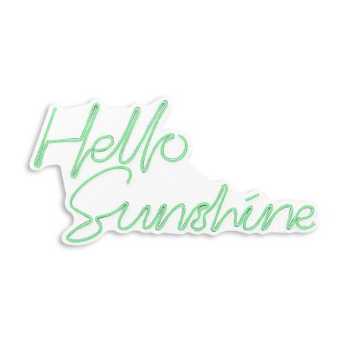 WALLXPERT dekorativna plastična led rasveta hello sunshine green Slike