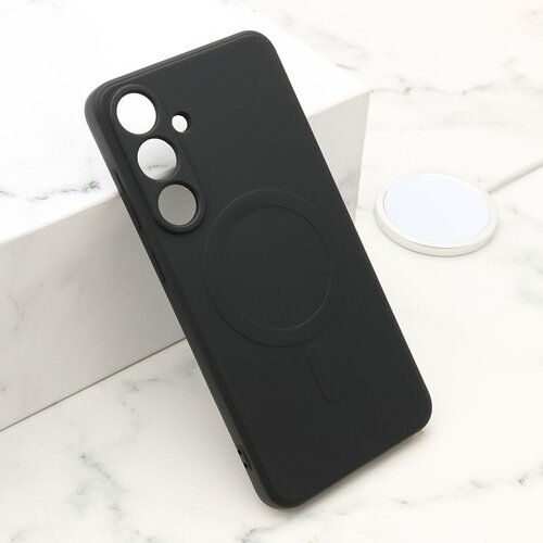  Maska VELVET TOUCH MagSafe za Samsung S936B Galaxy S25 Plus 5G/ crna Slike