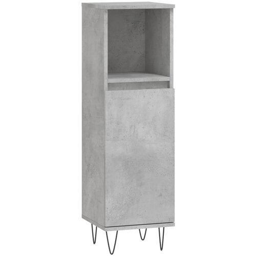 Maison Chic Kopalniška omarica - Kopalniški kabinet betonsko siva 30x30x100 cm inženirski les, (21795036) Cene