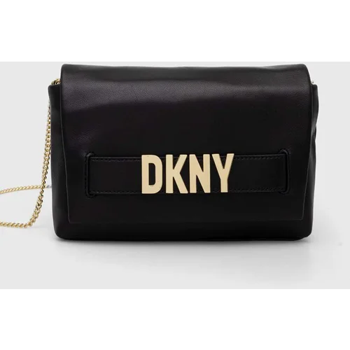 Dkny Kožna torba boja: crna