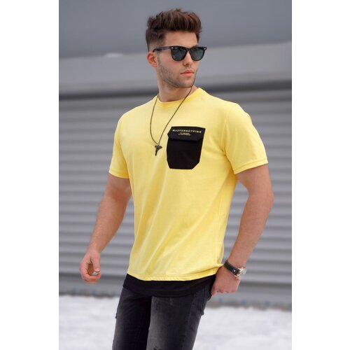 Madmext T-Shirt - Yellow - Regular fit Slike