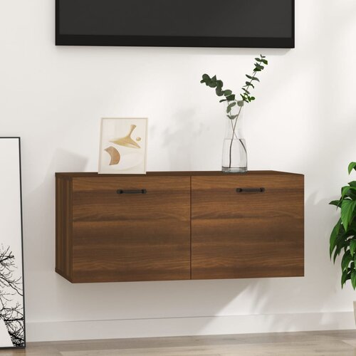 vidaXL zidni ormarić smeđa boja hrasta 80x35x36,5 cm konstruirano drvo Cijene
