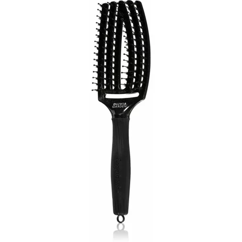 Olivia Garden Fingerbrush Midnight Desert ravna krtača odstín Onyx 27 cm