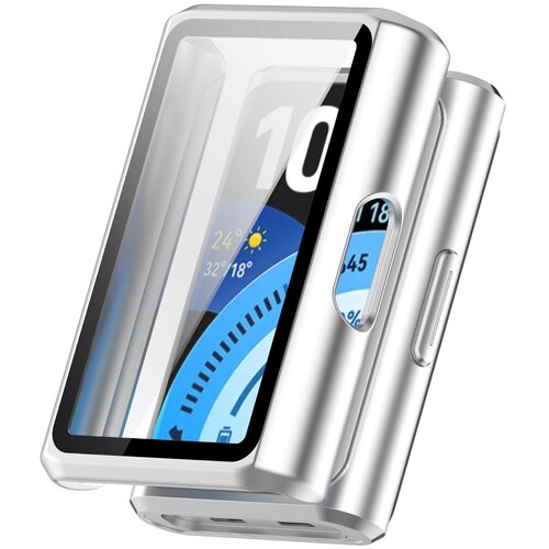 INF Za&scaron;čitni etui, združljiv z Huawei Band 11 Pro PC ohi&scaron;je z vgrajeno kaljeno za&scaron;čitno folijo za popolno za&scaron;čito in jasno sliko Srebrna, (5000264472) Cene