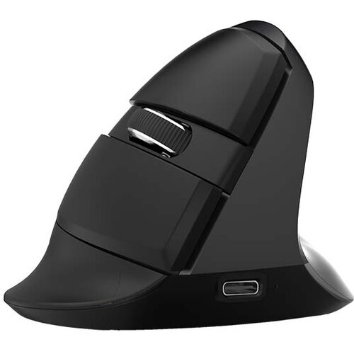 Delux brezžična navpična miška M618Mini BT+2.4G rgb 4000DPI (črna), (20773778) Cene