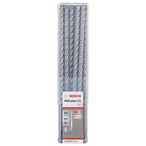 Bosch Hamer burgija SDS plus-7X 2608576198, 10 x 200 x 265 mm, 1 komad Slike