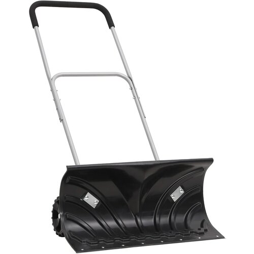 VidaXL Lopata za snijeg s produživom ručkom crna 66 cm čelična Slike