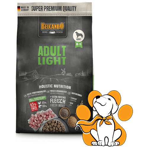 Belcando adult Light 4kg, Suva Dehidrirana Hrana za Pse sa Manjom Aktivnošću Slike