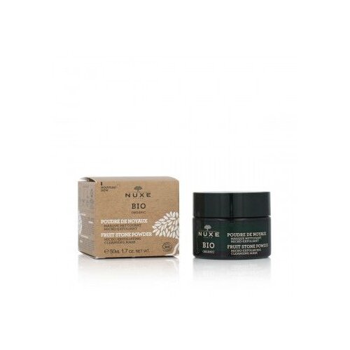 Nuxe Bio Organic Fruit Stone Powder Micro-Exfoliating Mask maska za obraz z dvojnim eksfoliacijskim učinkom 50 ml za ženske Slike
