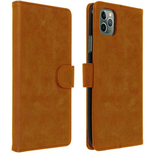AVIZAR Folio Case iPhone 11 Pro z držalom za kartico - rjav, (20616770) Cene