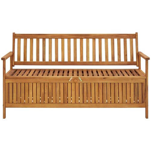 Klupa za pohranu 148 cm od masivnog bagremovog drva Slike