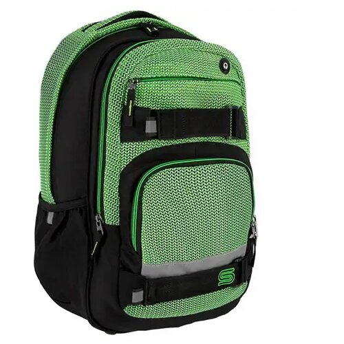 Spirit campus crni i zeleni zaobljeni &scaron;kolski ruksak, ruksak 46x33x22cm Cijene