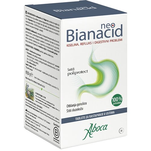 Aboca Tablete protiv te&scaron;koće u varenju NeoBianacid, 45 tableta Cene