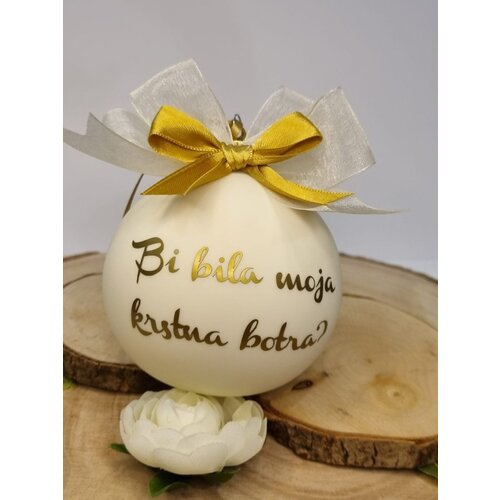  Božična kroglica z napisom KROBO 08 Slike