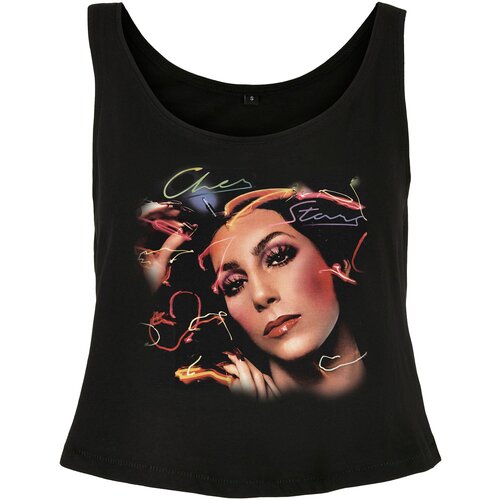 Merchcode Ladies Women&amp;#039;s tank top Cher Color black Slike