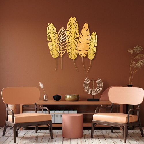 Wallity Dekorativni metalni zidni pribor multicolor Leaves v10 Slike