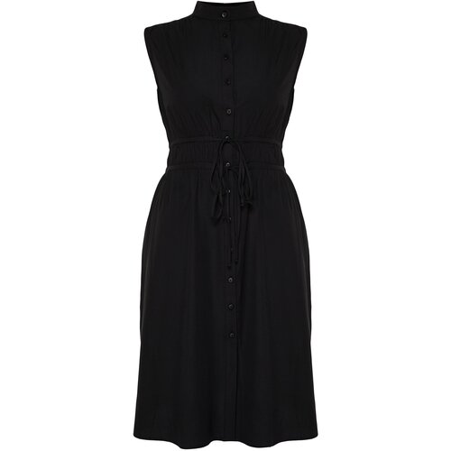 Trendyol Curve Black A-Line Woven Dress Slike