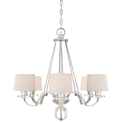 Elstead Lighting Elstead Sutton Place Lestenec s 6 lučmi, večkraki, srebrne barve, E27, (22099607) Cene