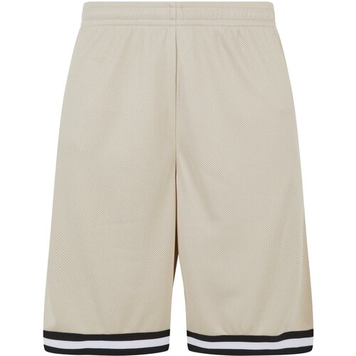 UC Men Men's Stripes Mesh Shorts - Beige/Black Slike
