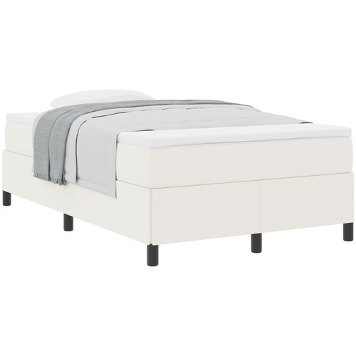 VidaXL Postelja Krem 120x190 cm Corduroy Tkanina, (22008596) Slike